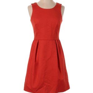 J. Crew Orange Fit and Flare dress